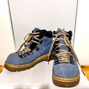 B.U.M. Equipment Blue Suede Hiking Boots:  Kids 3/Ladies 5